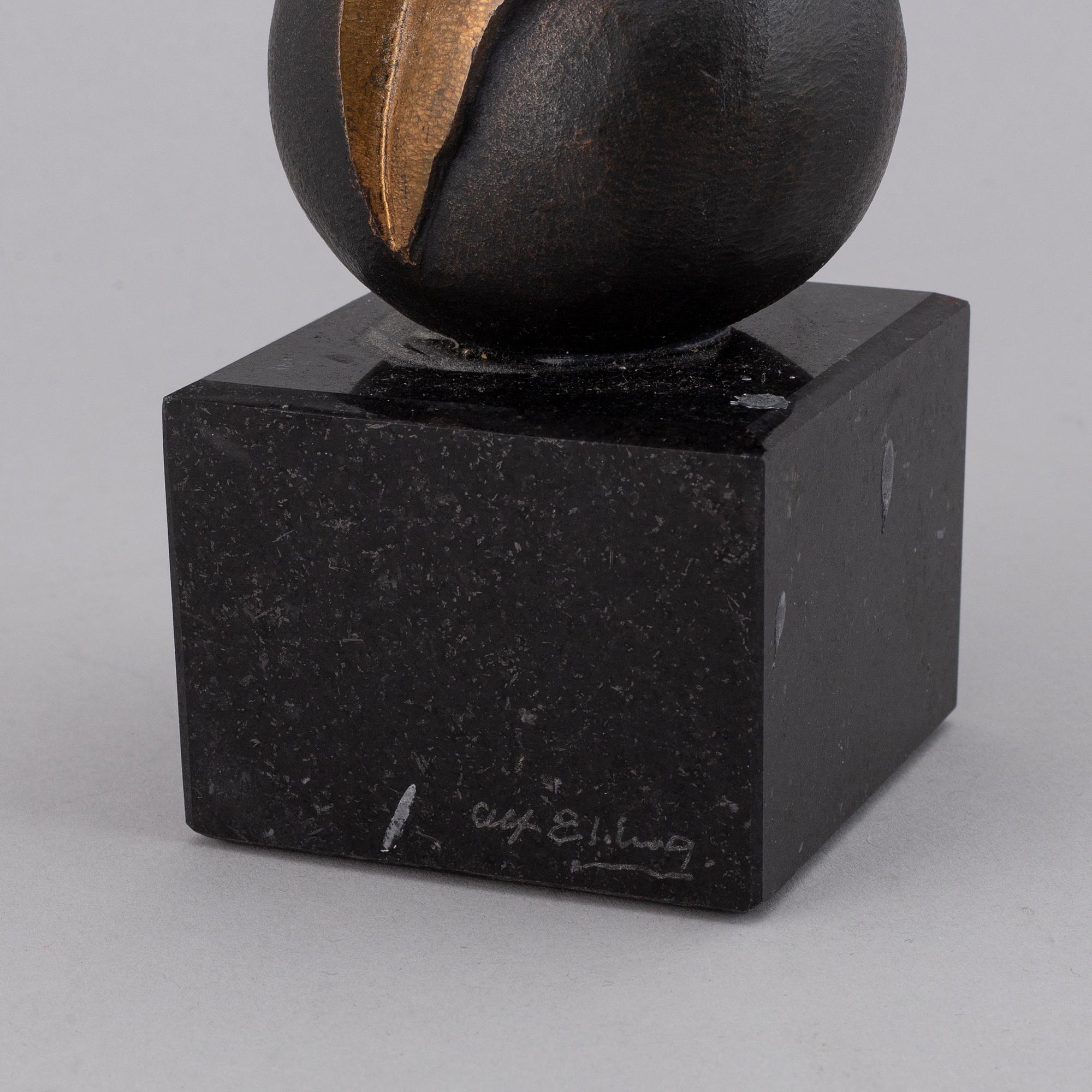 ALF EKBERG, skulptur, brons, signerad.
