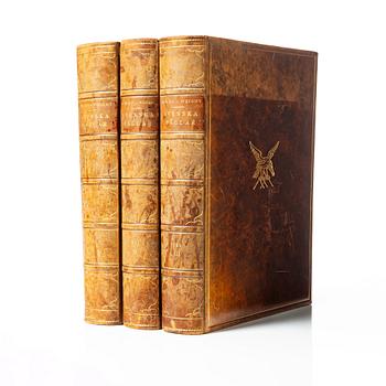 Bröderna von Wright, books, three volumes, 'Svenska fåglar', A. Börtzells tryckeri AB, Stockholm, 1927-29.