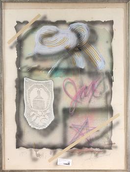 JACK LEMBECK, blandteknik på papper, sign samt dat "1983".