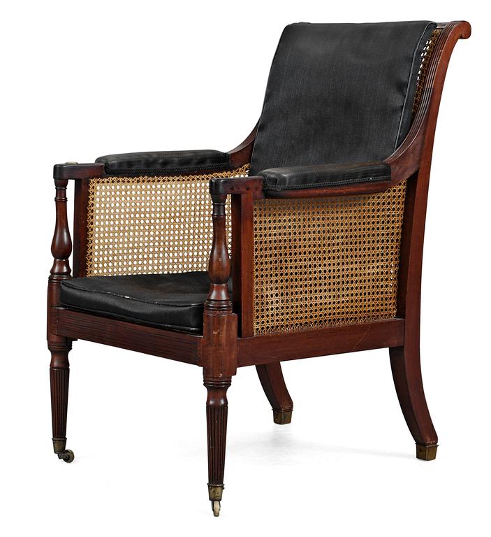 A Regency easy chair.