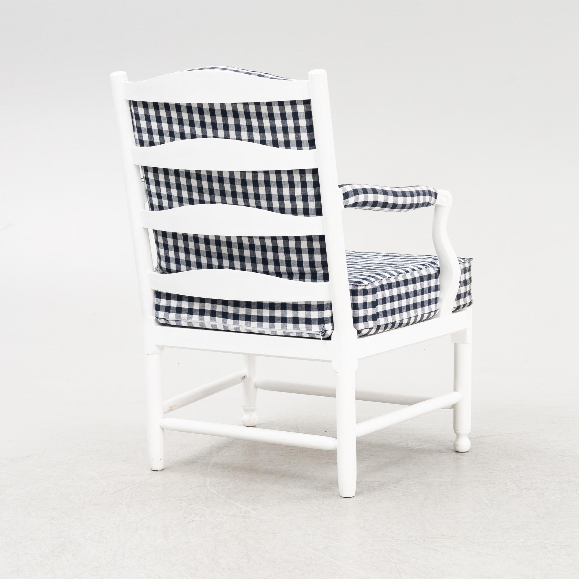 A Gustavian style armchair, 'Medevi brunn' from IKEAs 18th Century series, 1990's.