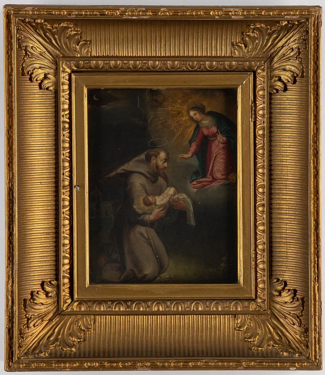 Umknown artit, 18th Century, oil on copper.