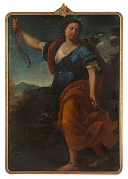 869. Giovanni Domenico Cerrini ("Il Cavaliere Perugino") Circle of, Diana, the hunting goddess.