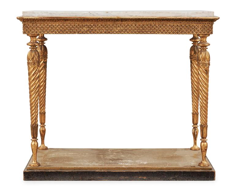 A late Gustavian circa 1800 console table.