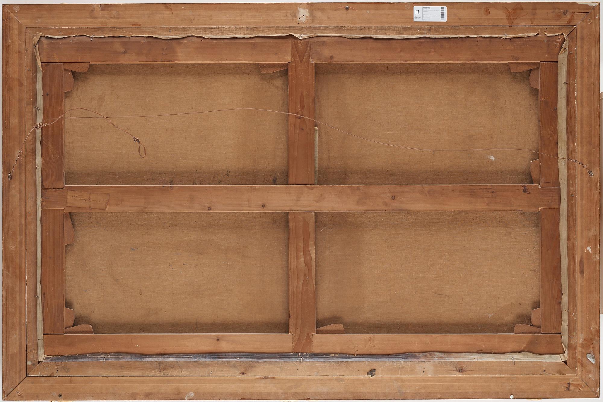 August Hagborg, "Fiskare i Torekovs hamn" (Fishermen in the harbour of Torekov, Sweden).