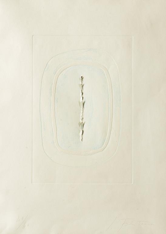 Lucio Fontana, Untitled (Conzetto spaziale).