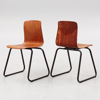 Six chairs, 'Thur-Op-Seat',  Pagholz, West Germany, 1960s/70s.
