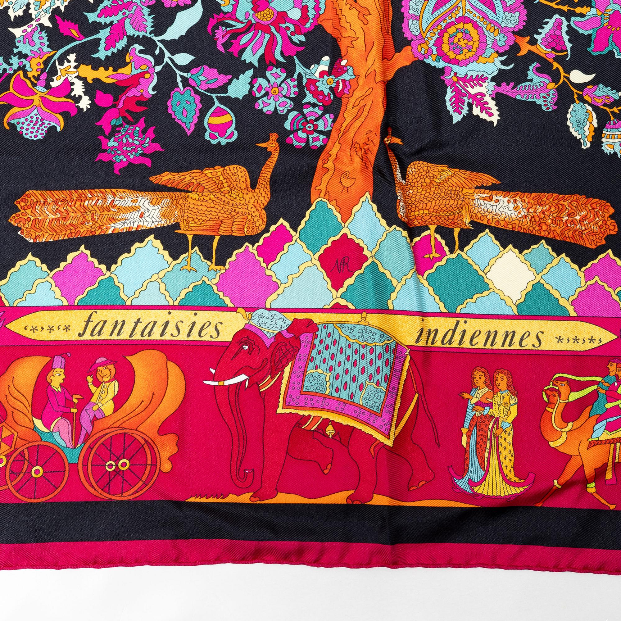 Hermès, scarf, "Fantasies Indiennes".