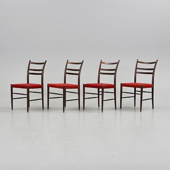 STOLAR, 4 stycken, "Gracell", Yngve Ekström, Gemla möbelfabrik.