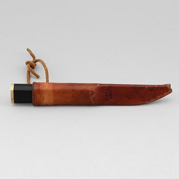 PUUKKO-KNIV, rostfritt stål, nylon och mässing, Tapio Wirkkala, Hackman, Finland, formgiven 1961.