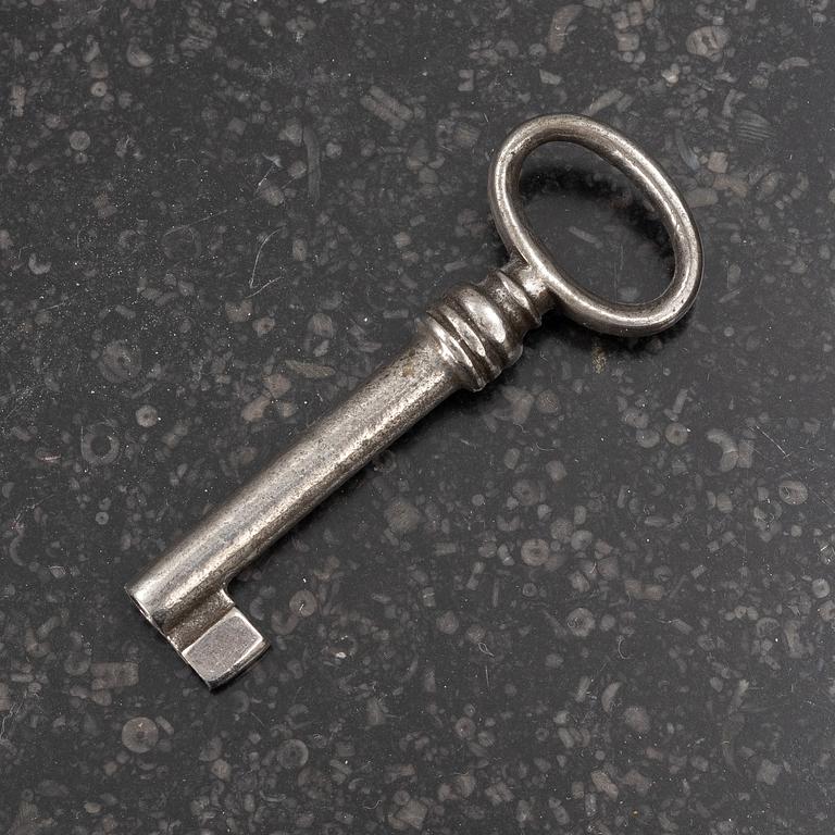 Bedside table, late Empire, mid-19th century.