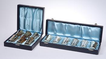 BÄGARE, 12 st, silver, MGAB, 1960. Tot. v . 900 g.