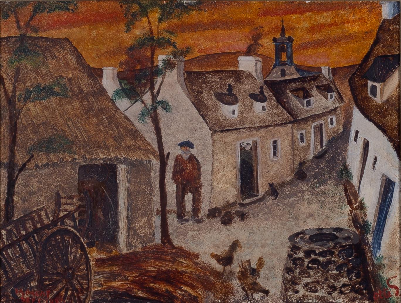 Otte Sköld, "Gata i en Bretagnsk bondby".