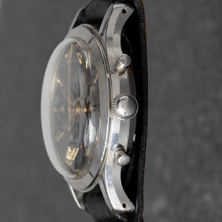 Heuer, "Pre-Carrera", "Gilt dial", chronograph, ca 1960.