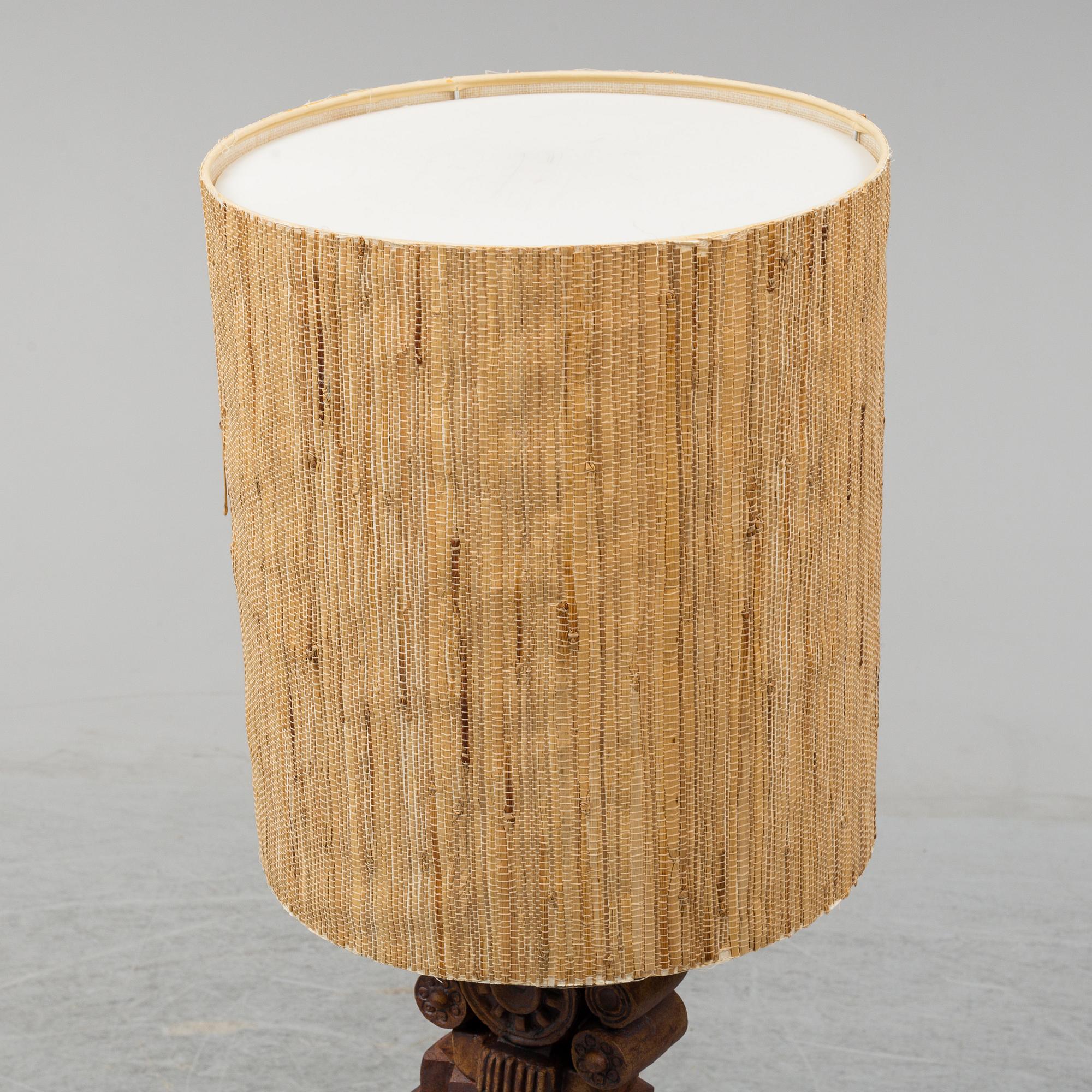 BERNARD ROOKE, a 'Totem' stoneware table/floor lamp, England, 1960's/70's.