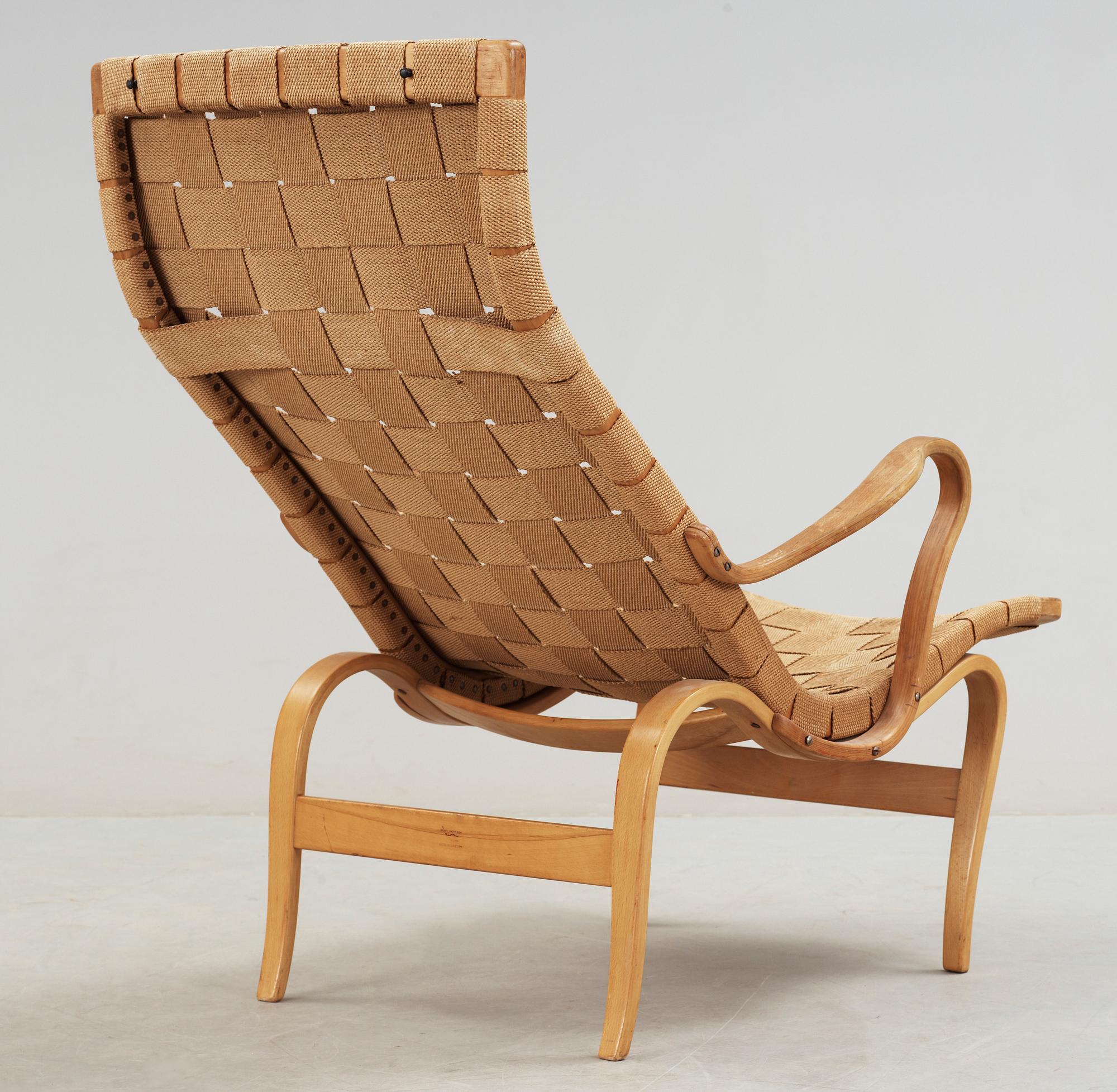 FÅTÖLJ, "Pernilla", Bruno Mathsson, Firma Karl Mathsson, Värnamo, troligen 1960-tal.