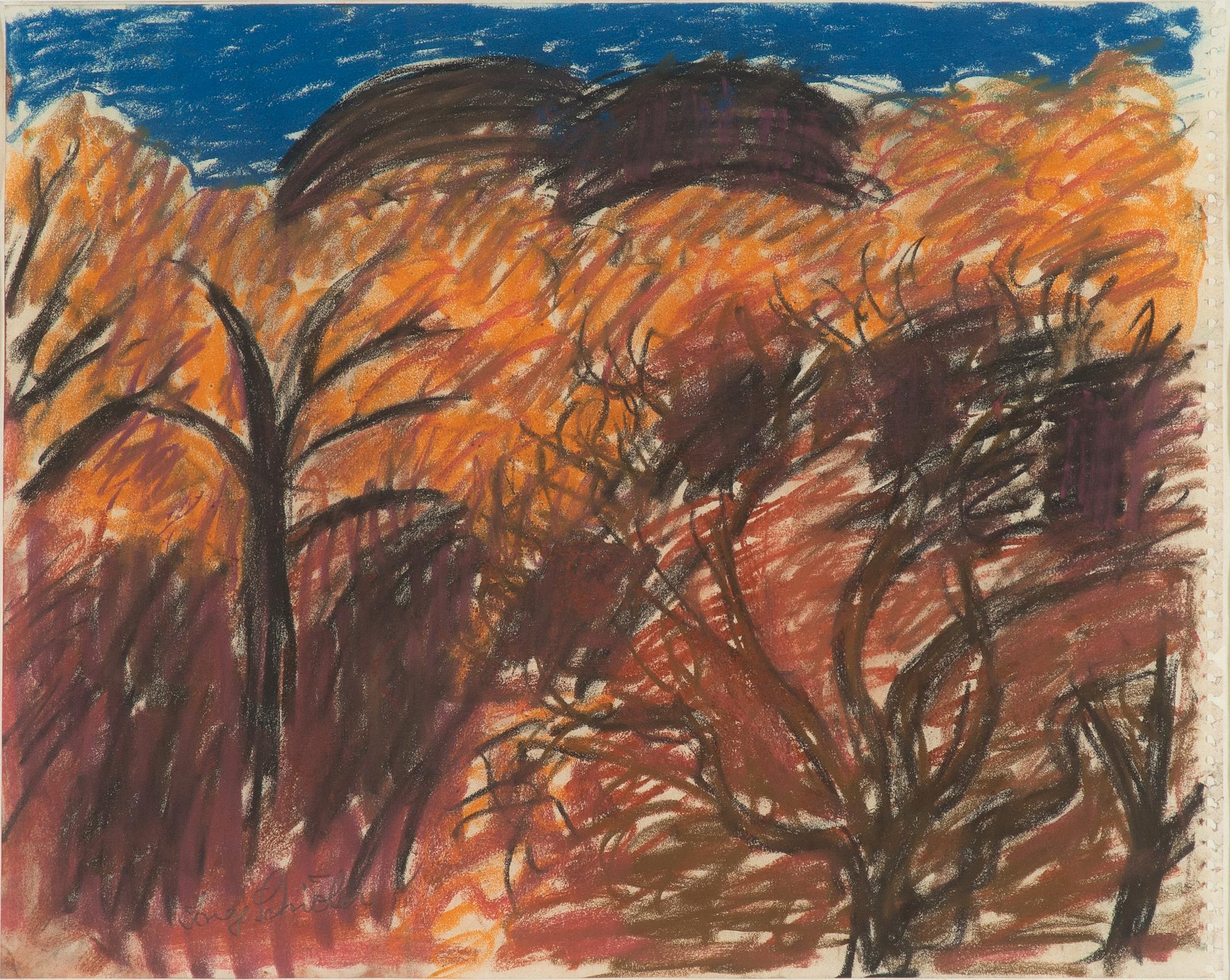 Inge Schiöler, "Träd och bergknallar".