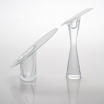 Timo Sarpaneva, ljusstake "Valentine", ett par ljusstakar "Ascot", vas "Marcel", Iittala.