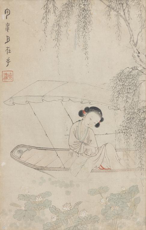 Follower of Fei Danxu (1801-1850), The Four Seasons, around 1900.