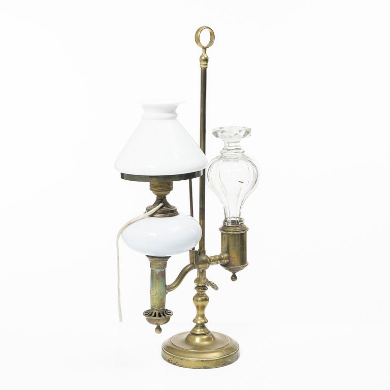 Fotogenlampa/bordslampa, Storwasser, omkring år 1900.