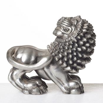 Anna Petrus, a pewter sculpture of a lion, Svenskt Tenn, Stockholm 1960.