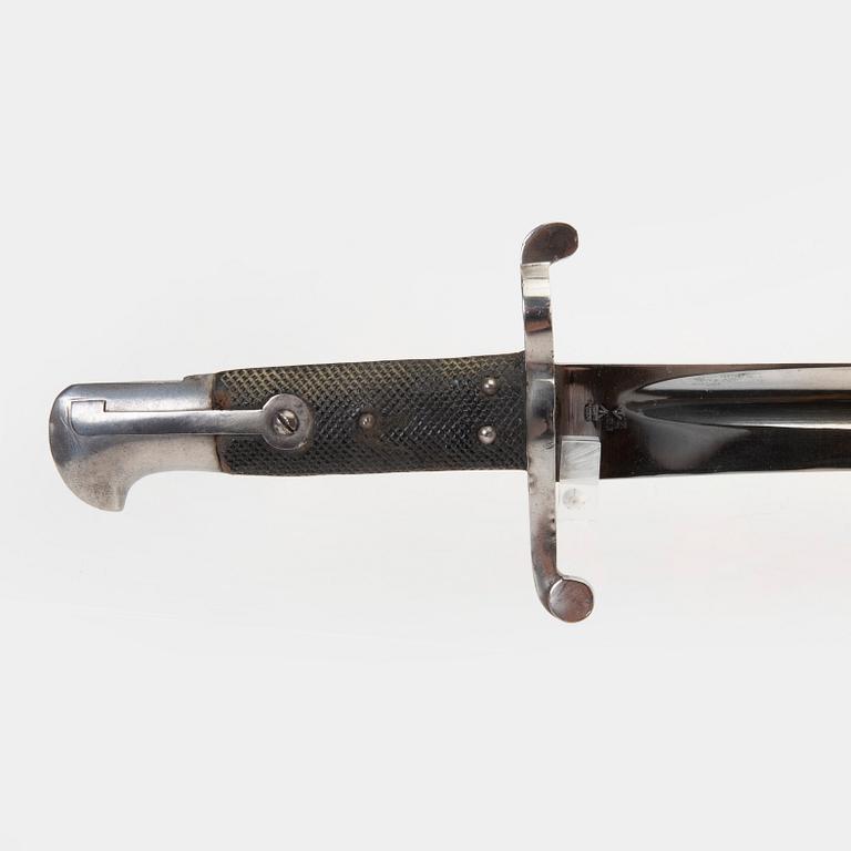 A set of six different bayonets.