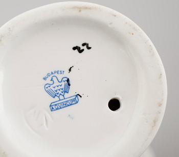 FIGURER, 4 st, porslin, Hollohaza, Ungern.