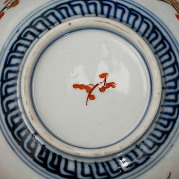 PARTI PORSLIN, 9 delar, mestadels Qing dynastin.