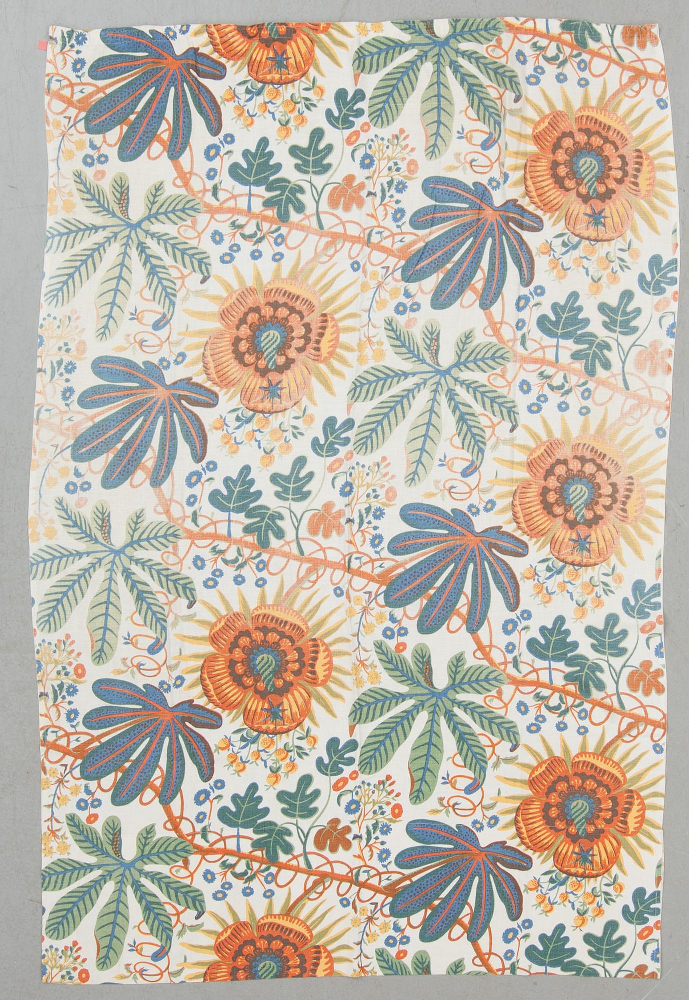 GARDINER, 5 våder, "Aralia", Josef Frank, firma Svenskt Tenn, 1900-talets andra hälft.