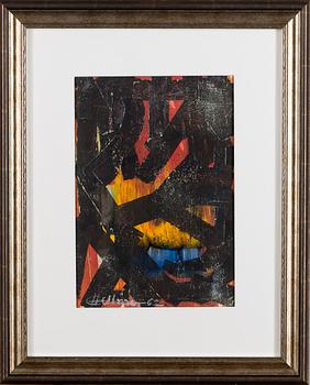 ERKKI HELLMAN, blandteknik, signerad och daterad -62.