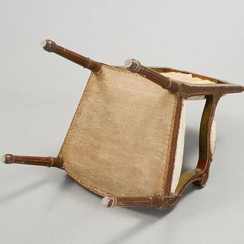 KARMSTOL, gustaviansk stil, 1800/1900-tal.