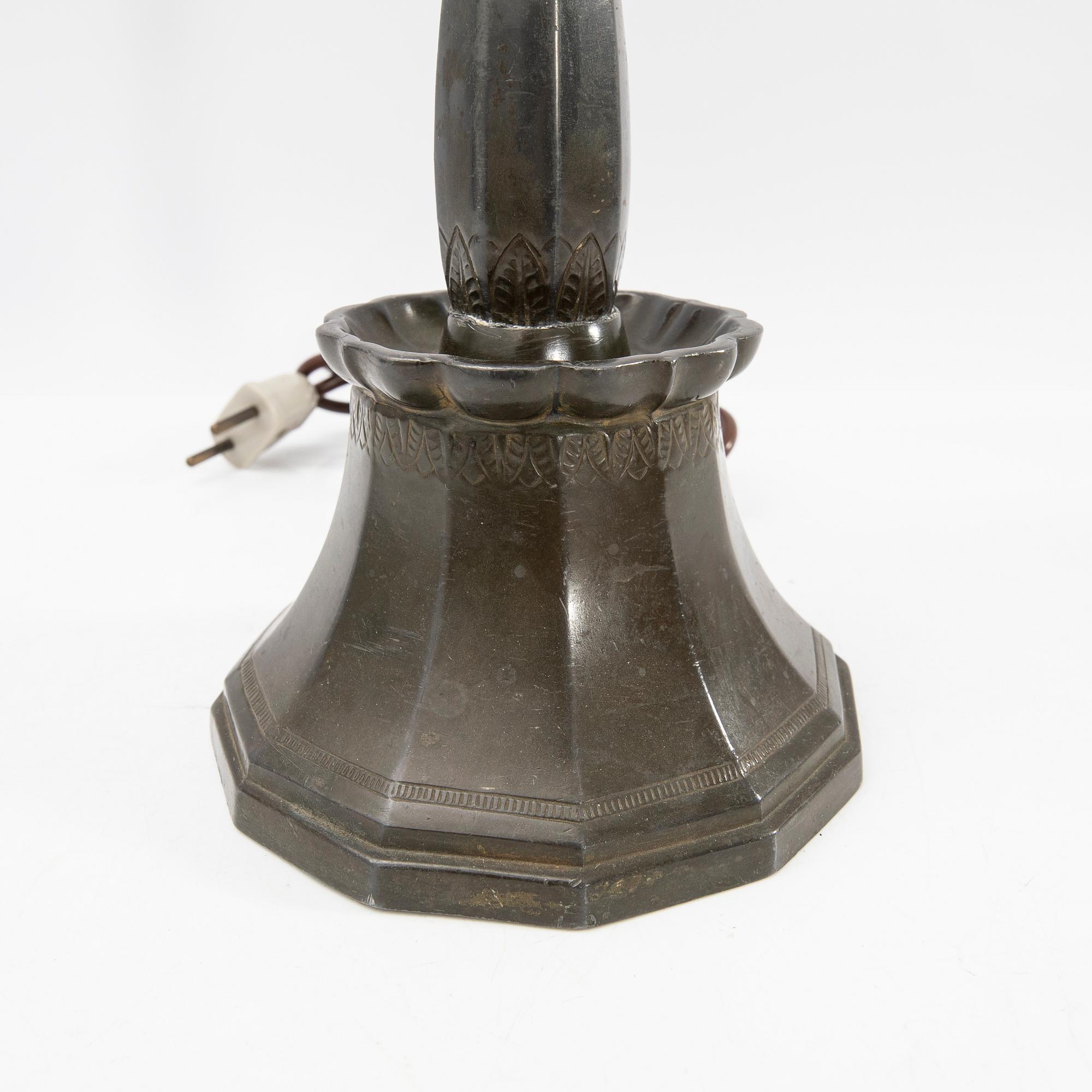 Just Andersen, bordslampa, Danmark, 1900-talets första hälft.