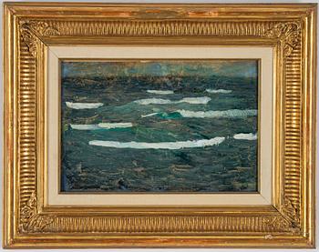Helmer Osslund, oil on grease proof paper on panel, signed.