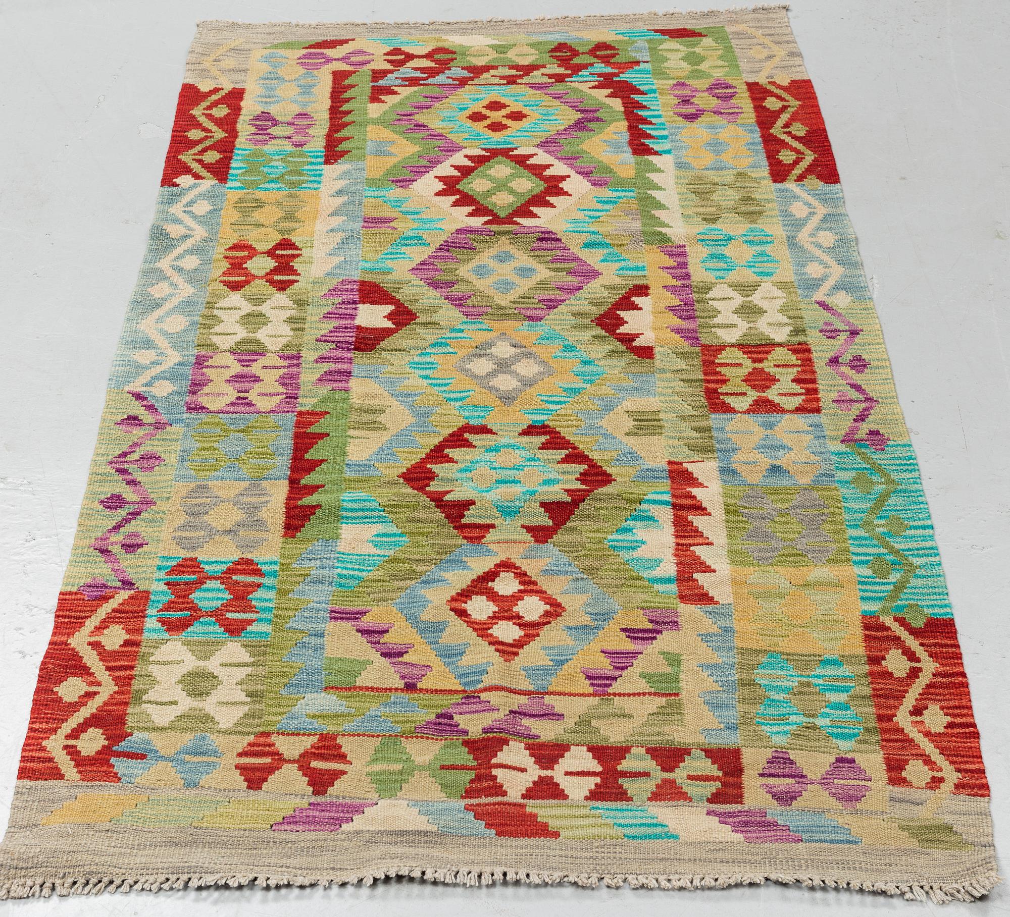 A CARPET, Kelim, ca 196 x 102 cm.