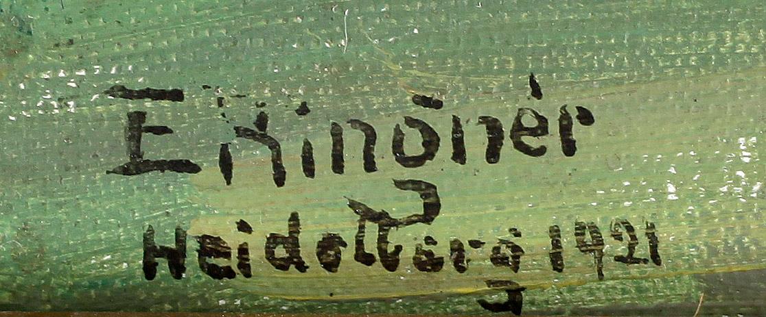 KARL ENOCH RIGNÉR, olja på duk, signerad, daterad 1921.