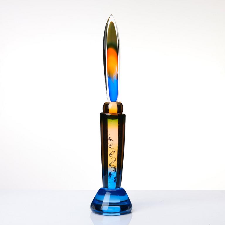 Eva Englund, a unique glass sculpture 'Moder Svea', Muraya, Sweden 1991.