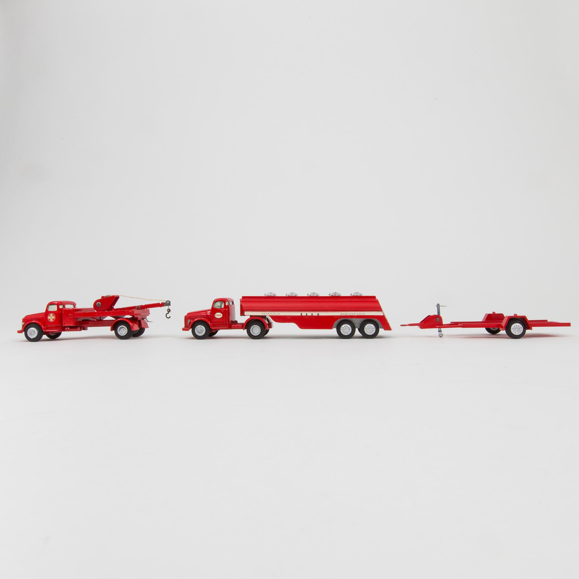 Three diecast Tekno vehicles Denmark 1960s.