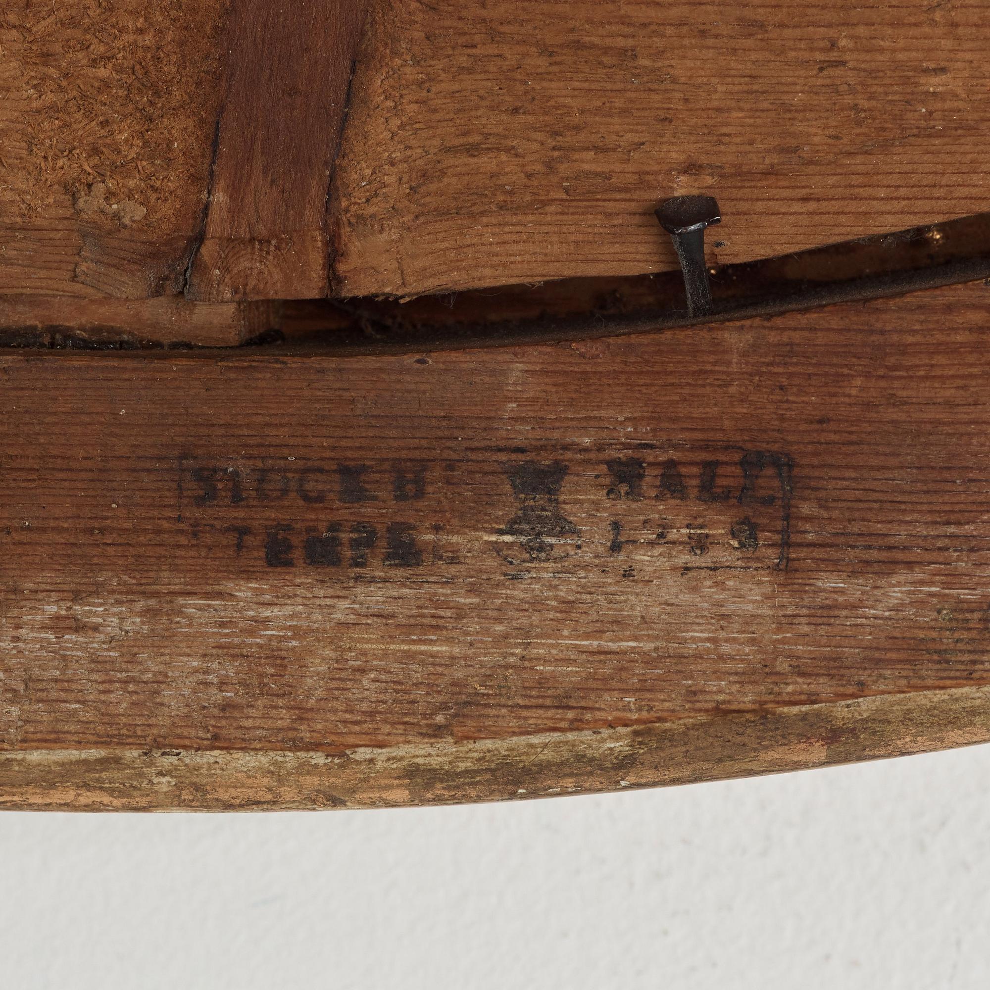 SPEGELLAMPETTER, för två ljus, ett par, av Johan Åkerblad (mästare i Stockholm 1758-1799), gustavianska.