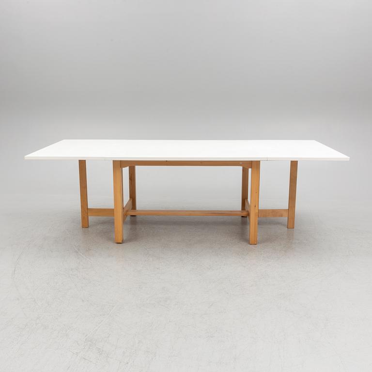 Nils-Göran Gustafsson, drop-leaf table, "Björka", for Stolab, late 20th Century.