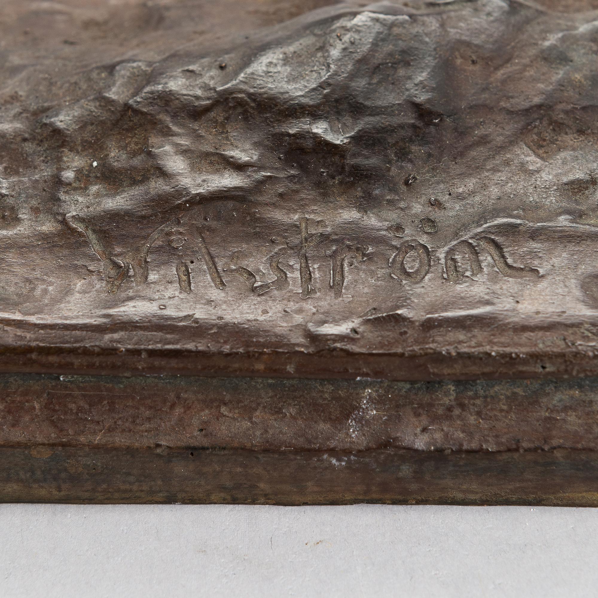 Emil Wikström, a bronze sculpture, signed.