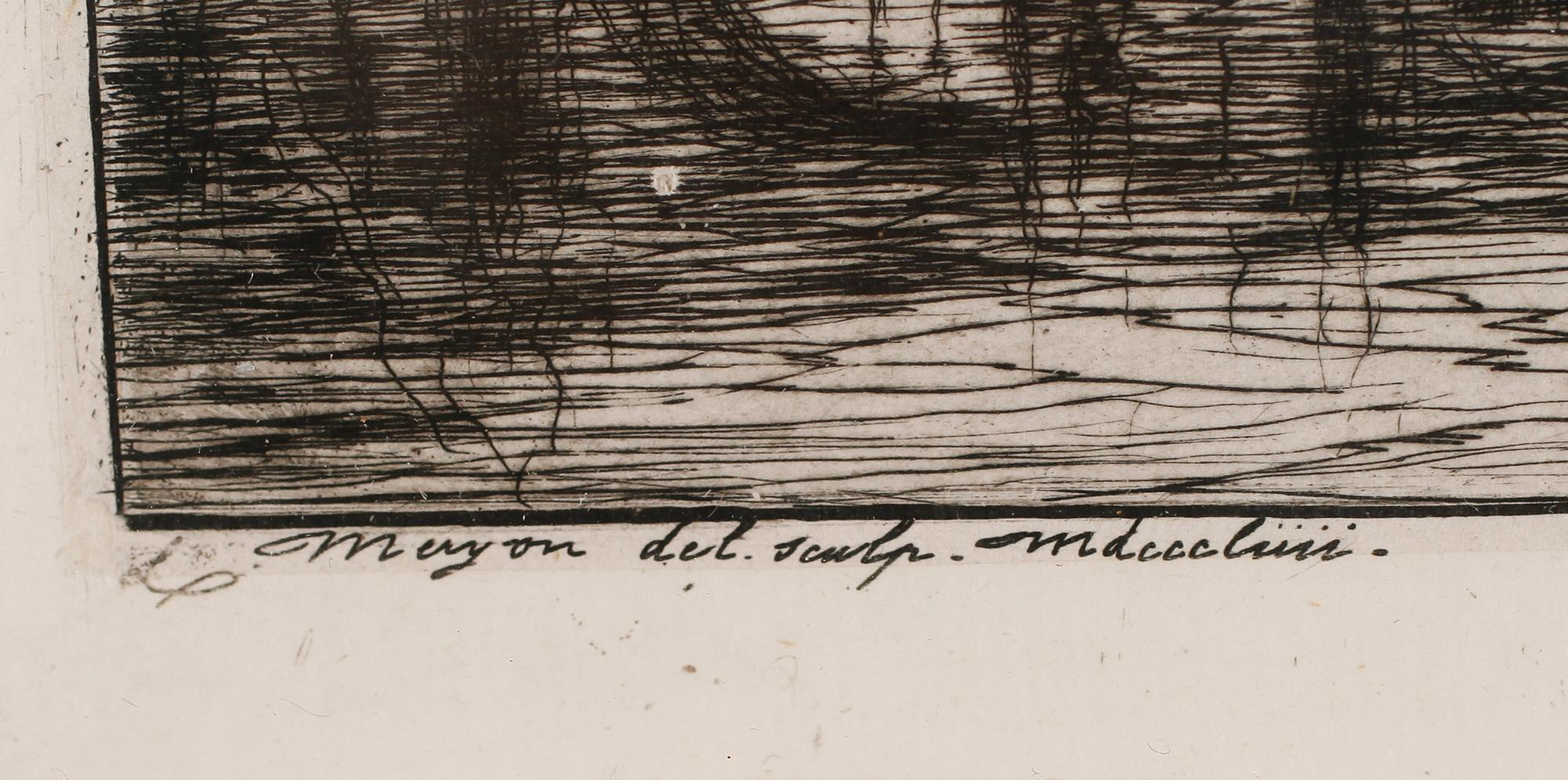 CHARLES MÉRYON, etsning, signerad i plåten, 1854.