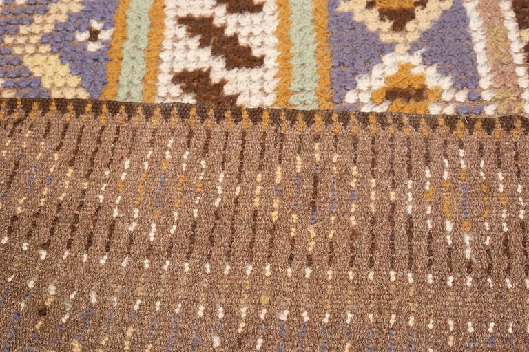 Märta Måås-Fjetterström, a carpet, "Blå randig", knotted pile, ca 141,5-143 x 83-85 cm, signed MMF.