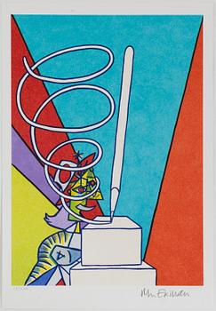 Marie-Louise Ekman, lithograph in colours, 2021, signed 12/250.