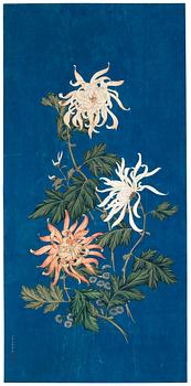 523. A painting, ink an color on paper, after Lang Shining (Giuseppe Castiglione), presumably late Qing dynasty/20th Century.