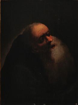 OKÄND KONSTNÄR, olja på pannå, osignerad, 1700/1800-tal.