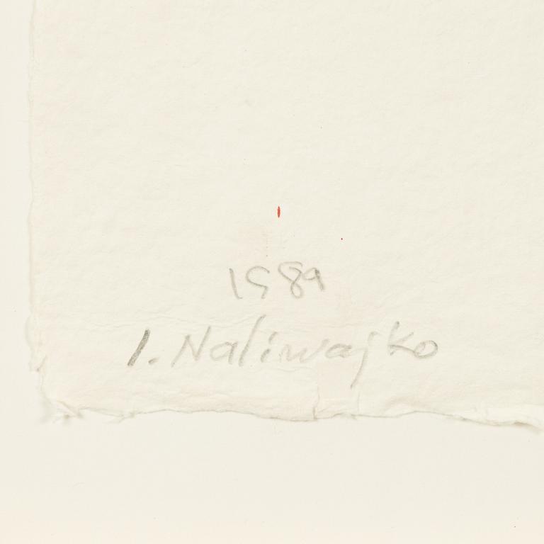 Jan Naliwajko, mixed media on paper, signed and dated 1989.