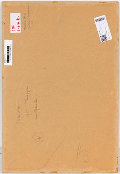 PETER WEISS, gouache on cardboard, signed and dated a verso 1955.