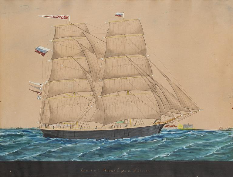Lars Petter Sjöström, attributed to, watercolour, not signed.