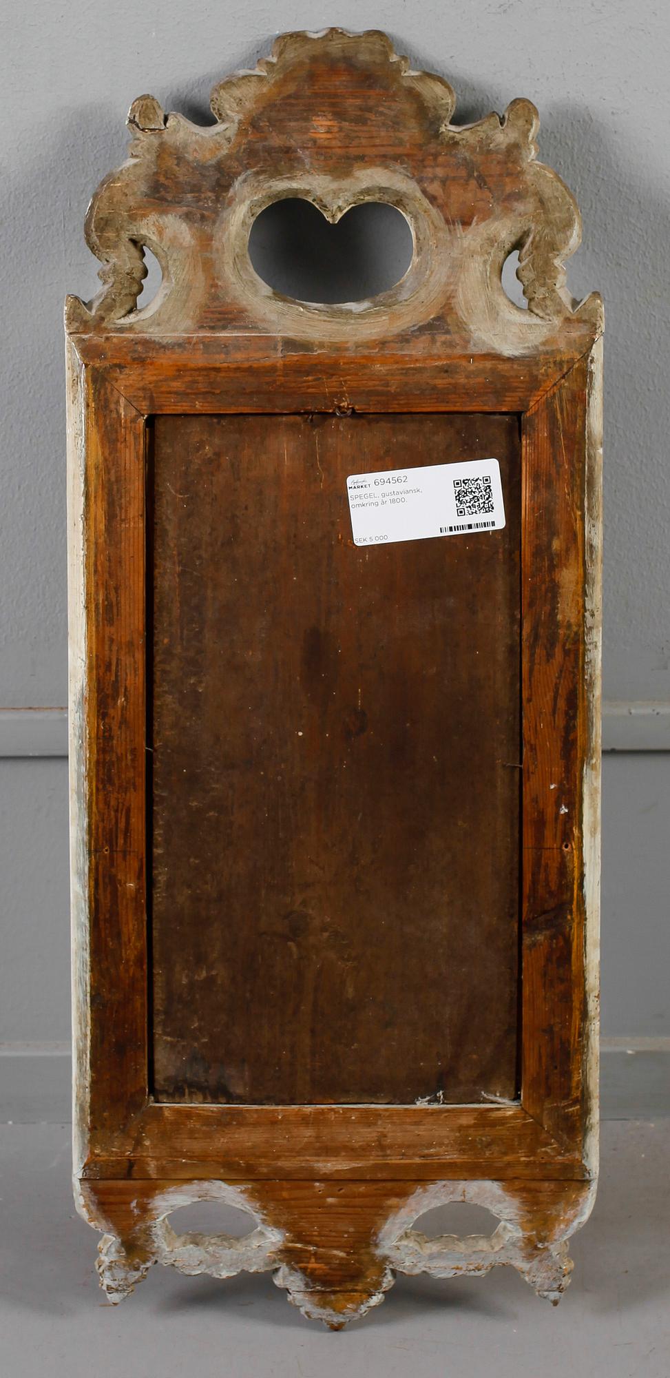 SPEGEL, gustaviansk, omkring år 1800.