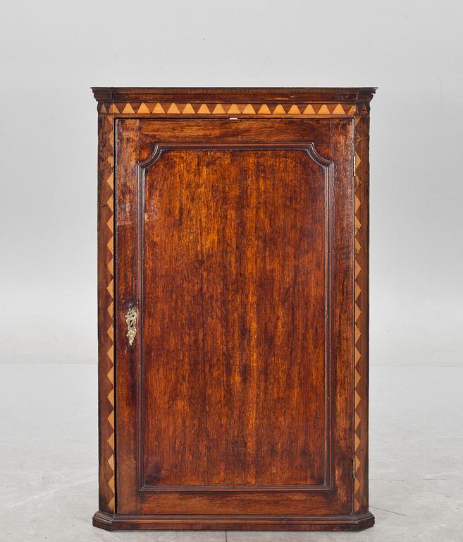 HÄNGSKÅP, England, 1700/1800-tal.